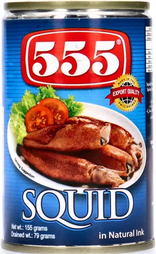 555 Squid in Natural Ink 155 g