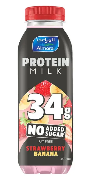 34G No Added Sugar Strawberry Banana Protein Milk 400Ml